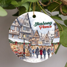 Strasbourg France Christmas, Christmas Market France, Christmas Holiday Ornament picture