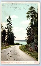 Postcard - Winding Road Mackinac Island Known as British Landing c1906 picture