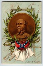 Memorial Decoration Day Postcard Gen Joseph E Johnston Swords Banner Tuck picture