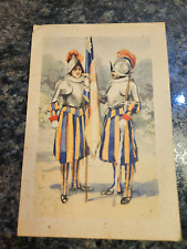 1954 Postcard Swiss Guard at Vatican City Italy (Lot 386) picture