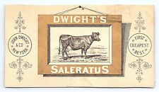 Victorian Trade Card Dwight's Saleratus John Dwight Co New York City NY picture