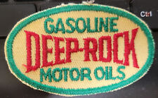 Vintage DEEP ROCK Gasoline MOTOR Oil SERVICE Station UNIFORM Cloth PATCH picture