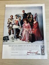 Smirnoff Vodka Camelot Party 100 Proof Vintage 1961 Print Ad Life Magazine picture
