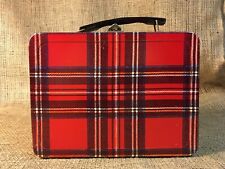 Vintage Red & Black Plaid Lunchbox picture
