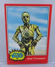 1977 Topps Star Wars See-Threepio Card #98 Red Border Vintage pping picture