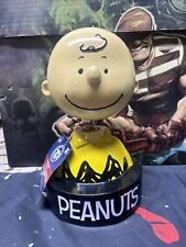 Peanuts Charlie Brown 8.2” Bobblehead Bank In Great Condition 70th Anniversary picture