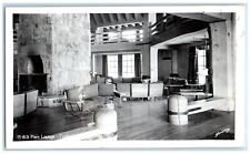 c1940's Main Lounge Interior Timberline Lodge Oregon OR RPPC Photo Postcard picture