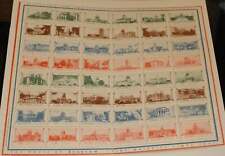 House of Seagram Salute to the 48 states Cinderella poster stamp sheet picture