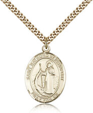 Saint Raymond Of Penafort Medal For Men - Gold Filled Necklace On 24 Chain -... picture
