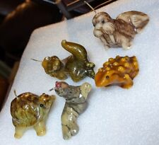 Set 5 Reptile Sea Animal Figural Candles Walrus, Seal, Tortoise, Frog, Crocodile picture