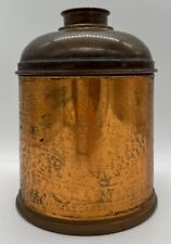 VINTAGE Copper, Brass &Tin Rumidor Tobacco Humidor/Canister RARE 1900's Piece picture