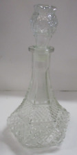 Vintage Pressed Clear Glass Decanter picture