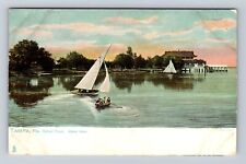 Tampa FL-Florida, Ballast Park, Water View, Antique, Vintage Souvenir Postcard picture