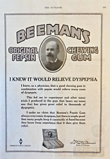 1917 BEEMAN'S Pepsin Chewing Gum Vintage Print Ad 9x12
