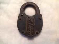 Vintage Old Brass  Padlock No Key-HARD TO FIND picture