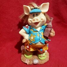 Vtg Trippies ins The Pig with bottle on the vacation figurine 6,5