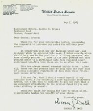“Manhattan Project” Thomas J. Dodd Signed TLS Dated 1963 JG Autographs COA picture