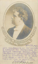 RPPC Postcard Central Business College Sedalia MO Winter 1910 Portrait W Robbins picture