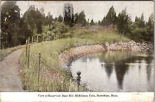 Stoneham MA-Massachusetts Reservoir Bear Hill Middlesex Falls Vintage Postcard picture