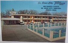 So. Sioux City, NE Nebraska TraveLodge Vintage Chrome Postcard W10 picture