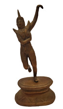 Vintage Bronze Thai Teppanom Temple Guard Dancer Dancing Statue Sculpture 9