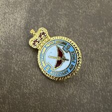 VINTAGE COUNTY OF LONDON FIGHTER 601 SQUADRON AIR FORCE ENAMEL INSIGNIA BADGE picture