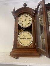 Antique 1870s Seth Thomas Fashion Double Dial Southern Calendar Shelf Clock picture