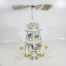 Vintage Lillian Vernon Easter Go Round 19” 3 Tier Wooden Carousel w/ Candles picture