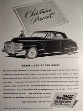 RARE Esquire Advertisement AD 1941 New DODGE COVERTIBLE, with All Fluid Drive picture