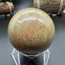 495g natural unakite quartz sphere crystal polished ball healing decor picture