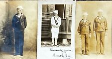 Bremerton Wisconsin WWI US Navy Sailor Real Photo Postcard Rppc Lot picture