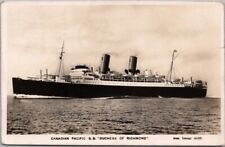 1936 CANADIAN PACIFIC Steamship RPPC Photo Postcard 