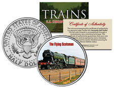 THE FLYING SCOTSMAN * Famous Trains * JFK Half Dollar Colorized U.S. Coin picture