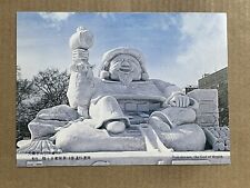 Postcard Japan Sapporo Snow Festival Ice Carving Sculpture Daikoku-san God picture