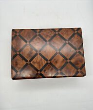 Moroccan Thuya Burl Wood Jewelry Box Luxury Burl Wooden Box 7.75x5.3x2.4” picture