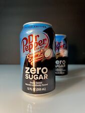 🔵New Limited Edition Dr. Pepper Zero Sugar Creamy Coconut Flavored Soda-2 Cans picture