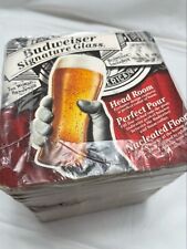 Lot of 50 Beer Coaster BUDWEISER Signature Glass for The Great American Lager picture