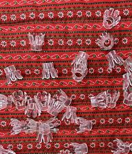 Vintage Lot of 75 Clear Christmas String Light Bulb Covers Flower Tulip picture