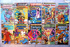 Fantastic Four Comic Lot 10 Issues Marvel 1977 - 1985 Bronze Age picture