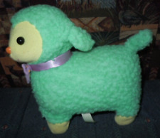 VINTAGE WOOLY WOOLCOTT LAMB MINT GREEN AVON EASTER DECOR ANIMATED  WORKS GREAT picture