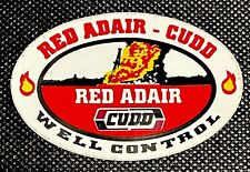 Red Adair CUDD Hard Hat 1”x2” Sticker  picture