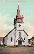 Postcard OR Eugene Oregon St Marys Catholic Church Vintage PC b452 picture