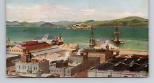 Postcard San Francisco Bay w/ Ships California CA, Antique A5 picture