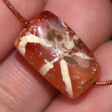 Genuine Ancient Old Etched Carnelian Bead with Extremely Rare Pattern picture