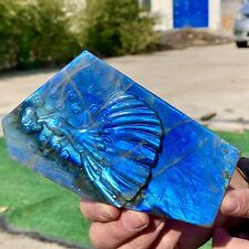 380G Natural beautiful labradorite crystal hand- carved fairy healing picture