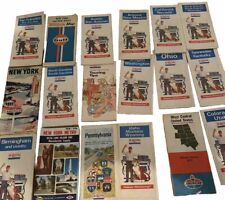 Lot of 19 Vintage Gas Station Maps. 1960’s-80’s Gulf, Exxon picture