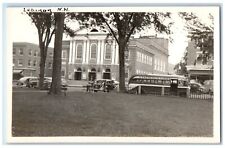 c1940's Theater Pharmacy Dartmouth Tour Bus Lebanon NH RPPC Photo Postcard picture