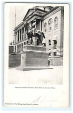 Statue of General Hooker State House Boston MA - Early View Postcard picture