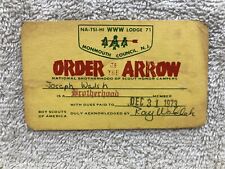 1973 Order of the Arrow National Brotherhood Scout Honor Monmouth Council NJ  picture