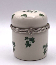 VTG -  Liffey Artefacts  Trinket Box - Ireland - Shamrock  - Trinket/Jewelry Box picture
